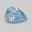 1.02 Ct. Fancy Vivid Blue Pear Lab Grown Diamond