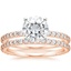 14KR Moissanite Luxe Petite Shared Prong Diamond Bridal Set (3/4 ct. tw.), smalltop view