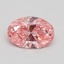 1.05 Ct. Fancy Vivid Pink Oval Lab Grown Diamond