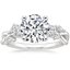 18K White Gold Willow Three Stone Diamond Ring (1/3 ct. tw.), smalltop view