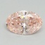 0.70 Ct. Fancy Intense Pink Oval Lab Grown Diamond