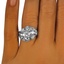 The Wellington Ring, smalltop view on a hand