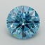 1.22 Ct. Fancy Vivid Blue Round Lab Grown Diamond