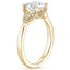 18K Yellow Gold Lorelai Diamond Ring, smallside view