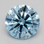 1.00 Ct. Fancy Vivid  Blue Round Lab Grown Diamond