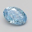 3.02 Ct. Fancy Vivid Blue Oval Lab Grown Diamond