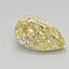 1.13 Ct. Fancy Intense Yellow Pear Lab Grown Diamond