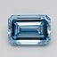 3.19 Ct. Fancy Vivid  Blue Emerald Lab Grown Diamond