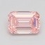 1.01 Ct. Fancy Pink Emerald Lab Grown Diamond