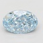 5.01 Ct. Fancy Vivid Blue Oval Lab Grown Diamond