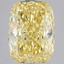 3.03 Ct. Fancy Intense Yellow Cushion Lab Grown Diamond