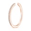 14K Rose Gold Sia Three-Quarter Coverage Diamond Ring (1/5 ct. tw.), smallside view