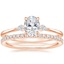 14K Rose Gold Cometa Diamond Ring with Luxe Ballad Diamond Ring (1/4 ct. tw.)