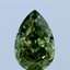 1.05 Ct. Fancy Vivid Green Pear Lab Grown Diamond