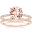 14KR Morganite Luxe Viviana Diamond Bridal Set (1/2 ct. tw.), smalltop view
