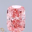2.03 Ct. Fancy Vivid Pink Cushion Lab Grown Diamond