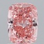 1.50 Ct. Fancy Vivid Pink Cushion Lab Grown Diamond