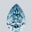 1.40 Ct. Fancy Vivid Blue Pear Lab Grown Diamond