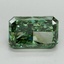3.13 Ct. Fancy Vivid Pacific Green Radiant Lab Grown Diamond
