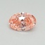 0.34 Ct. Fancy Vivid Pink Oval Lab Grown Diamond
