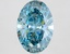 2.76 Ct. Fancy Vivid Blue Oval Lab Grown Diamond