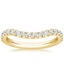 18K Yellow Gold Curved Amelie Diamond Ring (1/3 ct. tw.), smalltop view