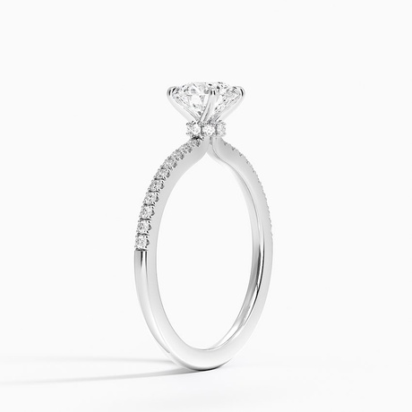 Classic Hidden Halo Diamond Setting