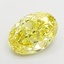 4.60 Ct. Fancy Intense Yellow Oval Lab Grown Diamond