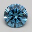2.14 Ct. Fancy Vivid Blue Round Lab Grown Diamond