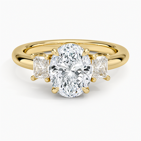 Helena Radiant-Cut Three Stone Diamond Ring (3/8 ct. tw.)