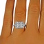 The Inga Ring, smalltop view on a hand