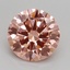 2.10 Ct. Fancy Intense Pink Round Lab Grown Diamond