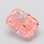 3.03 Ct. Fancy Vivid  Pink Cushion Lab Grown Diamond