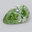 0.63 Ct. Fancy Vivid  Green Pear Lab Grown Diamond