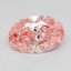 1.10 Ct. Fancy Vivid  Pink Oval Lab Grown Diamond