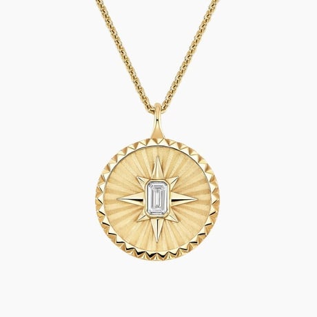 Star Lab Diamond Medallion Necklace (1/3 ct. tw.)