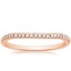 14K Rose Gold Circa Contoured Diamond Ring, smalltop view
