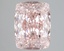 3.14 Ct. Fancy Intense Pink Cushion Lab Grown Diamond