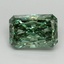 3.16 Ct. Fancy Vivid Pacific Green Radiant Lab Grown Diamond