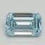 1.07 Ct. Fancy Intense Blue Emerald Lab Grown Diamond