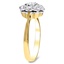 The Susannah Ring, smalltop view on a hand