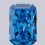 6.53 Ct. Fancy Vivid Blue Radiant Lab Grown Diamond
