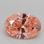 2.03 Ct. Fancy Vivid Pink Oval Lab Grown Diamond