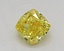 1.02 Ct. Fancy Vivid  Yellow Cushion Lab Grown Diamond