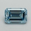 5.34 Ct. Fancy Intense Blue Emerald Lab Grown Diamond