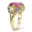 The Laurie Ring, smalltop view on a hand