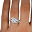 The Svante Ring, smallzoomed in top view on a hand