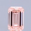 1.51 Ct. Fancy Vivid Pink Emerald Lab Grown Diamond