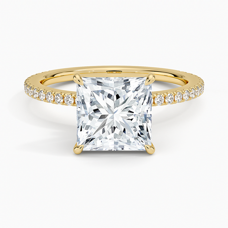 18K Yellow Gold Demi Three-Quarter Coverage Diamond Ring (1/3 ct. tw.)