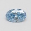 0.50 Ct. Fancy Vivid Blue Oval Lab Grown Diamond